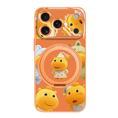 水豚LULU磁吸支架支点壳适用苹果