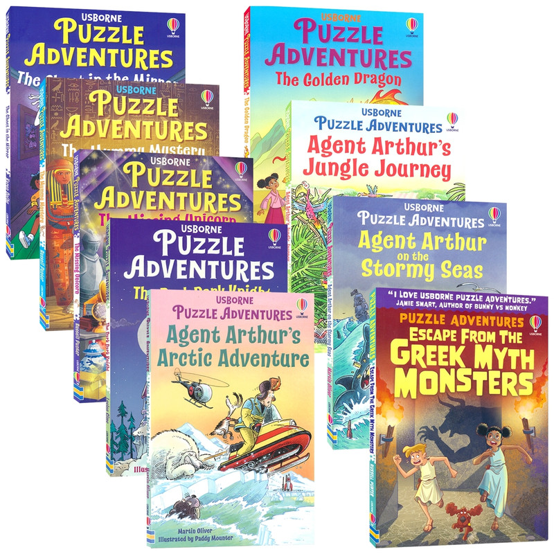 Usborne Puzzle Adventures 尤斯伯恩 解谜冒险系列 益智活动 全彩桥梁读物 思维训练 英文原版进口儿童图书