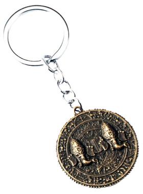 神秘海域4周边项链戒指钥匙扣古着日系骷髅德雷克古老金币