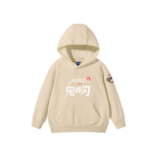 NASA联名鬼灭之刃动漫Q版祢豆子连帽卫衣套头男女儿童装学生外套