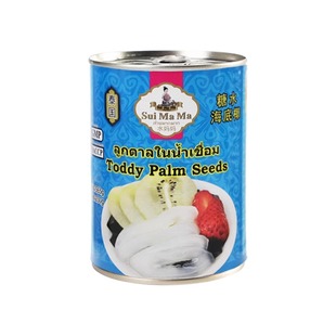 泰国进口水妈妈糖水海底椰565g棕榈果亚答积亚达子罐头烘焙原料