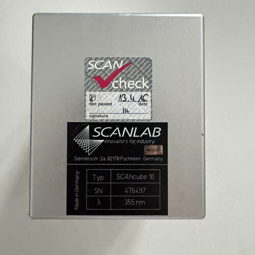 【请询价】德国scanlab振镜SCANcube10 波段355nm，