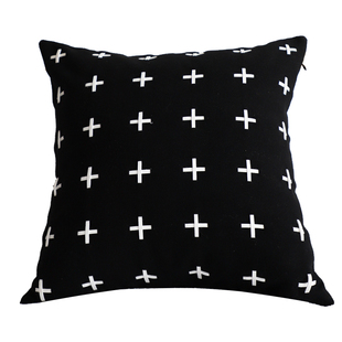 轻奢黑白简约抱枕套客厅沙发抱枕床上靠枕飘窗靠垫床头腰靠腰枕