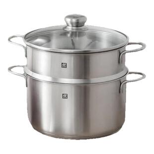 德国双立人TWIN NovaIII24cm汤锅烧锅炖锅 24cm蒸笼蒸格蒸锅套装