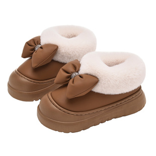 高帮月子鞋秋冬季包跟产后孕妇11月份12加绒保暖厚底防滑产妇拖鞋