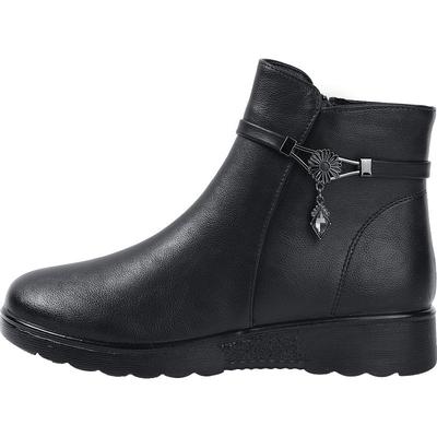 回力正品中老年加绒棉鞋妈妈鞋