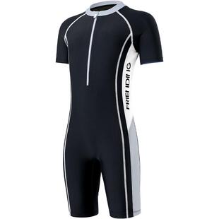 儿童泳衣女孩2026新款连体防晒游泳衣中大童女童初中生保守泳装冬