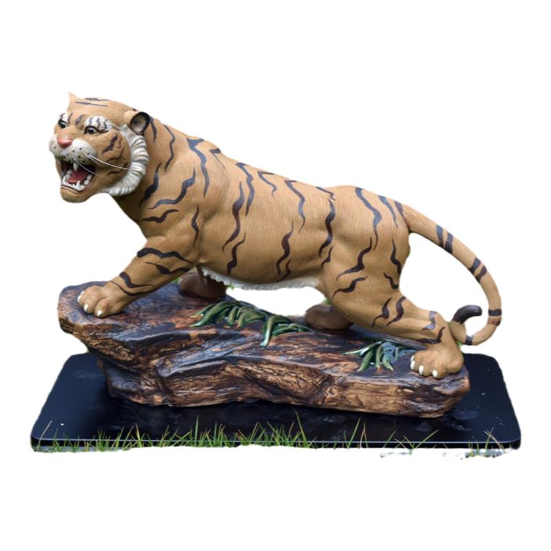 石湾陶瓷公仔老虎镇宅招财摆件家居十二生肖风水动物老虎摆件年货