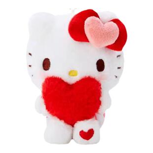 日本三丽鸥hellokitty正版红心凯蒂猫kt猫公仔玩偶毛绒包挂件挂饰