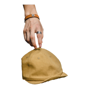 马登工装美式复古丹宁牛仔鸭舌帽地痞街头雅痞短沿帽子短檐帽男潮