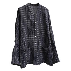 男夏季长袖汉服中式防晒上衣外套亚麻衬衫复古帅气飘逸大码禅意白