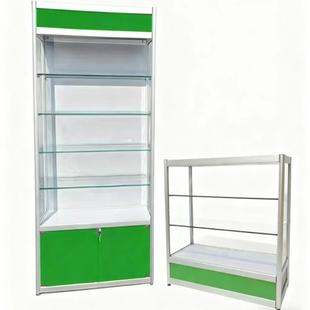 西药柜诊所医药柜子五金透明玻璃柜台农药展示柜药品药房药店货架