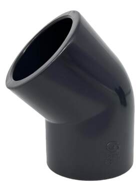 UPVC45度弯头化工给水排水管道PVC管135度塑料配件国标DN40 50 75
