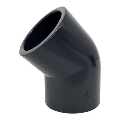 UPVC45度弯头化工给水排水管道PVC管135度塑料配件国标DN40 50 75