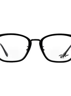 RayBan雷朋眼镜框新品男女款时尚黑框方形近视眼镜架潮流0RX7247D