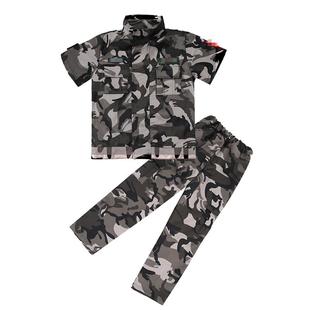 儿童迷彩服新款演出服装军训战狼作战服学生特种兵户外夏令营套装