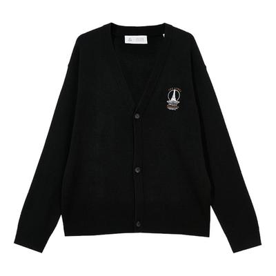 杰克琼斯胸前字母刺绣毛衣