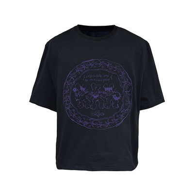 JCAESAR RABBIT-PRINT TEE兔子短袖 面料耐用 复古胶印 合体版型