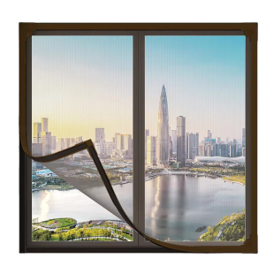 纱窗帘自装窗户2026新款防蚊纱网隐形金刚网磁吸自粘式免安装家用