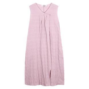 美标女士睡裙夏季新款睡衣宽松背心裙无袖纯棉纱薄款家居服可外穿