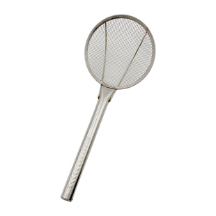 特加厚油炸漏勺不锈钢密网过滤网勺油抄小笊篱厨房用密漏粗网包邮