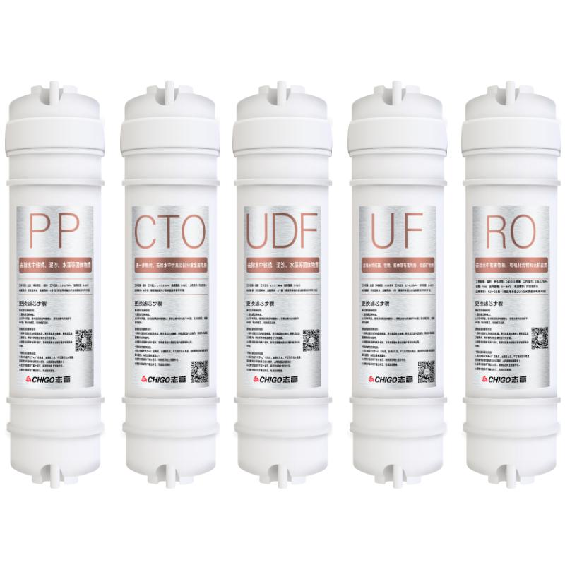 志高净水器滤芯P1/P3/P5/P7五级过滤滤芯PP棉UDF活性炭RO反渗透膜