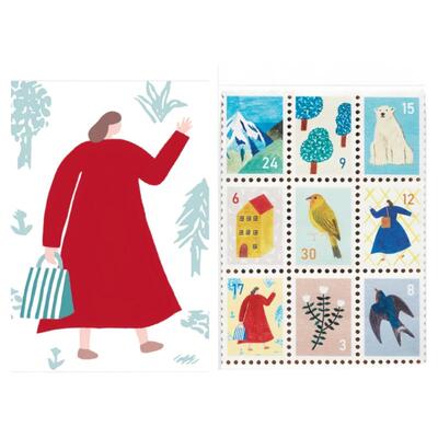 高颜值日本邮票手帐贴纸动物森林