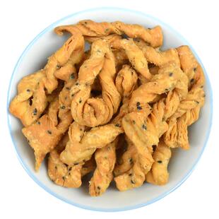 广东蛋散客家手工小吃零食旦散河源休闲咸味芝麻香脆袋装特产年货