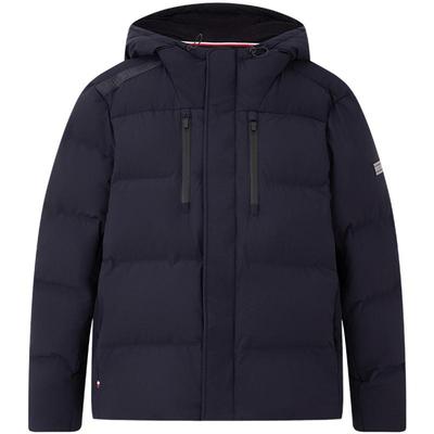 Tommy男装通勤宽松连帽鹅绒服