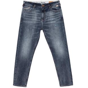 905杰克琼斯男装潮锥形微弹做旧磨白时尚牛仔裤长裤子2025秋男款