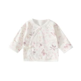 新生婴儿衣服秋季半背衣a类纯棉0到3个月宝宝贴身单上衣产房初生9