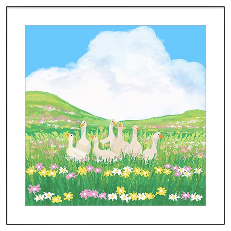 卧室治愈系装饰画儿童房
