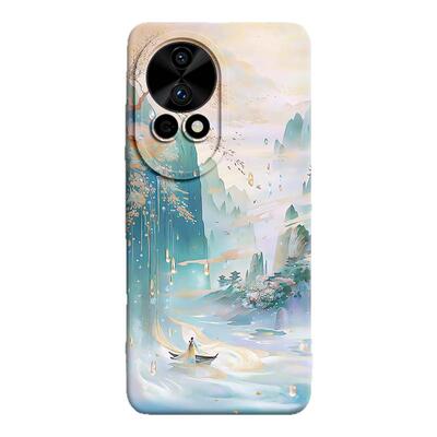 【鎏金山水】国风液态硅胶手机壳