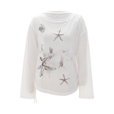 iammix27宽松亲肤莱赛尔长袖T恤