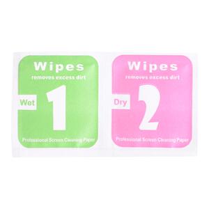 50套酒精棉片擦手机屏幕清洁干湿巾擦屏湿纸手机贴膜酒精包干湿包