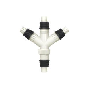 Y型四通洗衣机排水管三合一四头通下水道一拖三加长延长软管出水