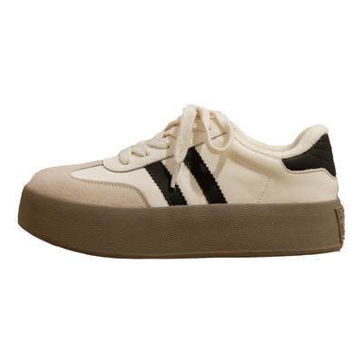 snowelf加绒厚底德训鞋女款加绒