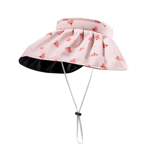 如山儿童贝壳帽黑胶防晒帽男女童宝宝帽子防紫外线遮阳户外空顶帽