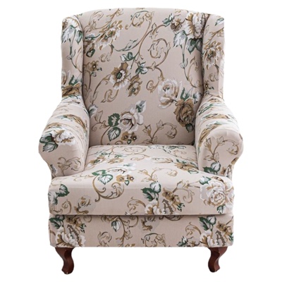 弹力牛奶丝美式老虎椅沙发套罩