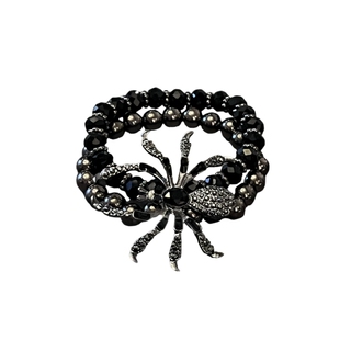 CHEALIMPID/.暗黑蜘蛛双层镶钻宝石手串y2k辣妹男女潮流朋克手链