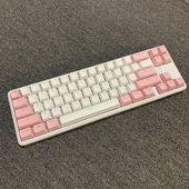 68键机械键盘MAC无线蓝牙61双模typec便携黑爵k680T彩蓝光青轴PBT