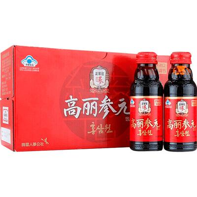 【自营】正官庄韩国原装进口红参元饮品100ml*10瓶红参液红参饮品