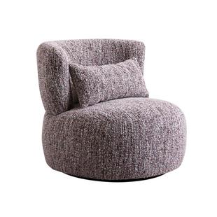 索菲亚布艺沙发椅现代简约可旋转客厅家用小户型单人休闲椅A023