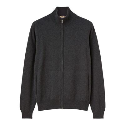 LoroPiana/诺悠翩雅男士针织衫标志性夹克小羊绒面料运动风新款