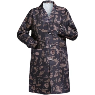 薄款围裙罩衣大褂工作服成人男女家用厨房防尘服男款围衣包衣耐磨