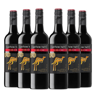 黄尾袋鼠澳洲原装进口魄丽红整箱