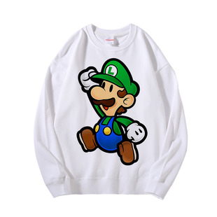路易基Luigi长袖动画周边百搭游戏个性超级玛丽mario马里奥卫衣棉