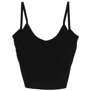 QUEENSHOP 2025秋冬新品女装附罩杯后背大U造型背心01041566