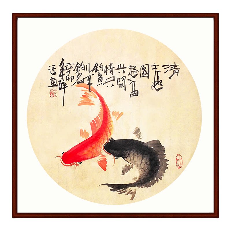 手绘国画字画餐厅酒店挂画