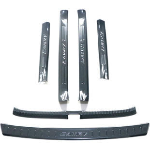 适用丰田六6代七7代半凯美瑞门槛条车门迎宾踏板改装装饰后杠饰条